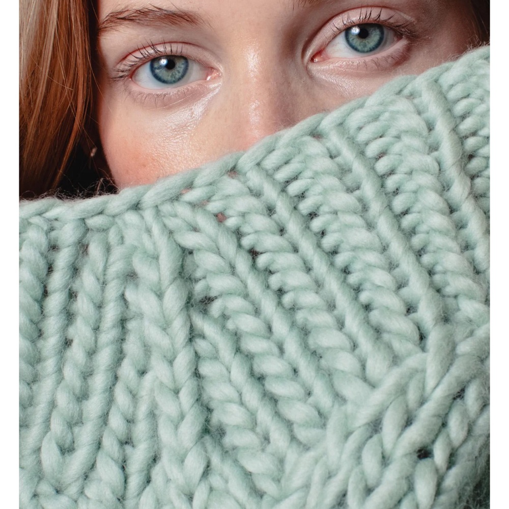 I Love Mr Mittens Honey Sweater - Seafoam XS/S NWT - Picture 4 of 14